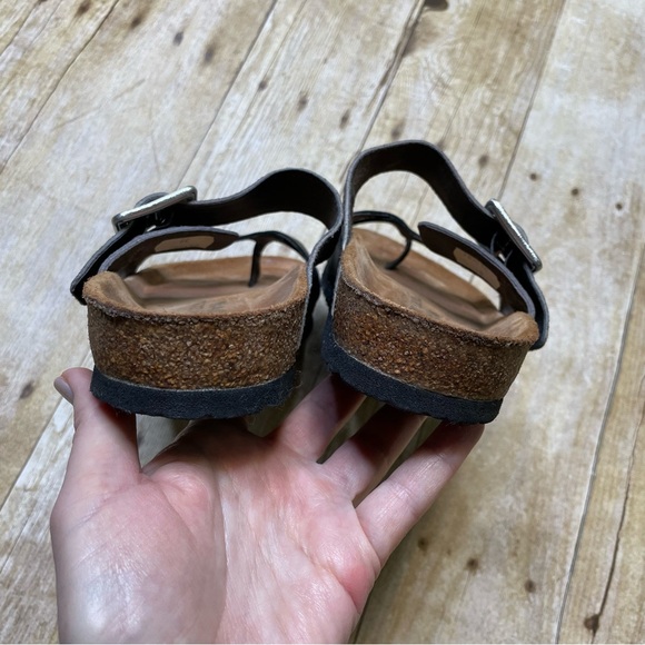 Noat Women’s Fresno Leather Sandal Adjustable Buckle Toe Loop - Picture 7 of 11